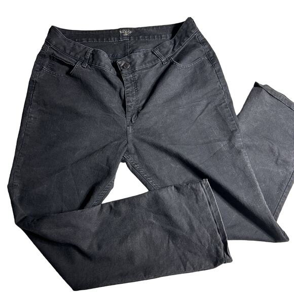 Lees Riders Black Mid Rise Boot Cut Jeans size 20w Good pre owned condition - Picture 1 of 8